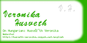 veronika husveth business card